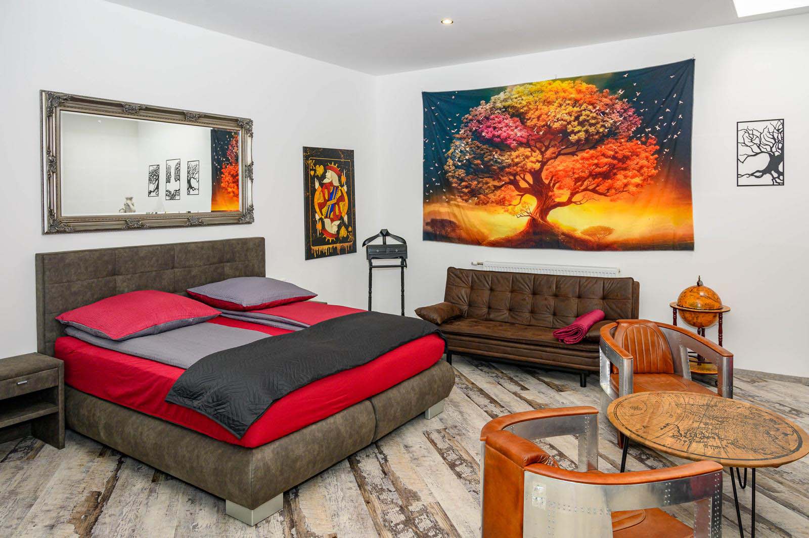 Schlafmöglichkeit in den Appartments in Enns